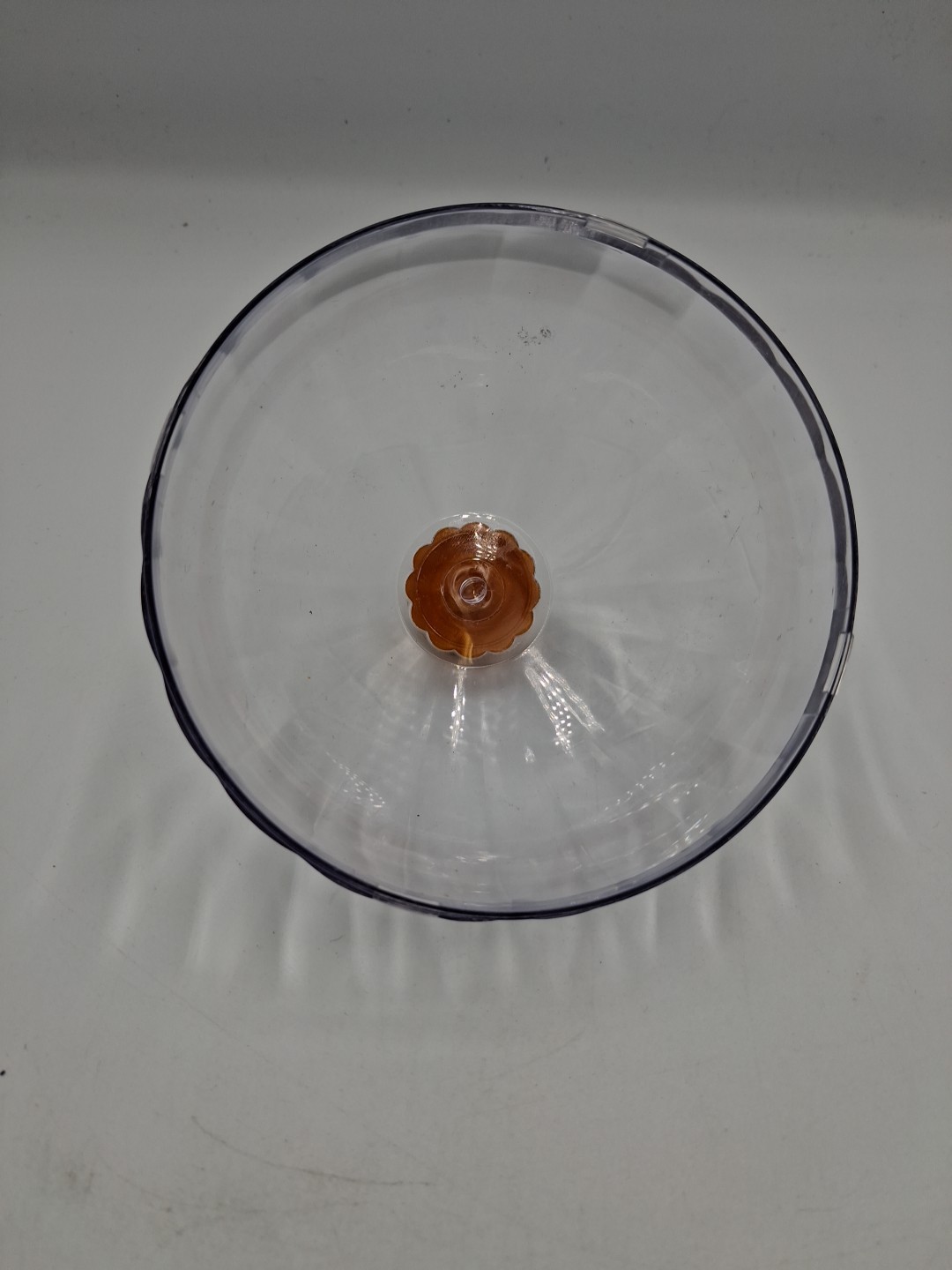Joie Clearly Fresh Airtight Onion Keeper Storage Orange Bottom Clear Top