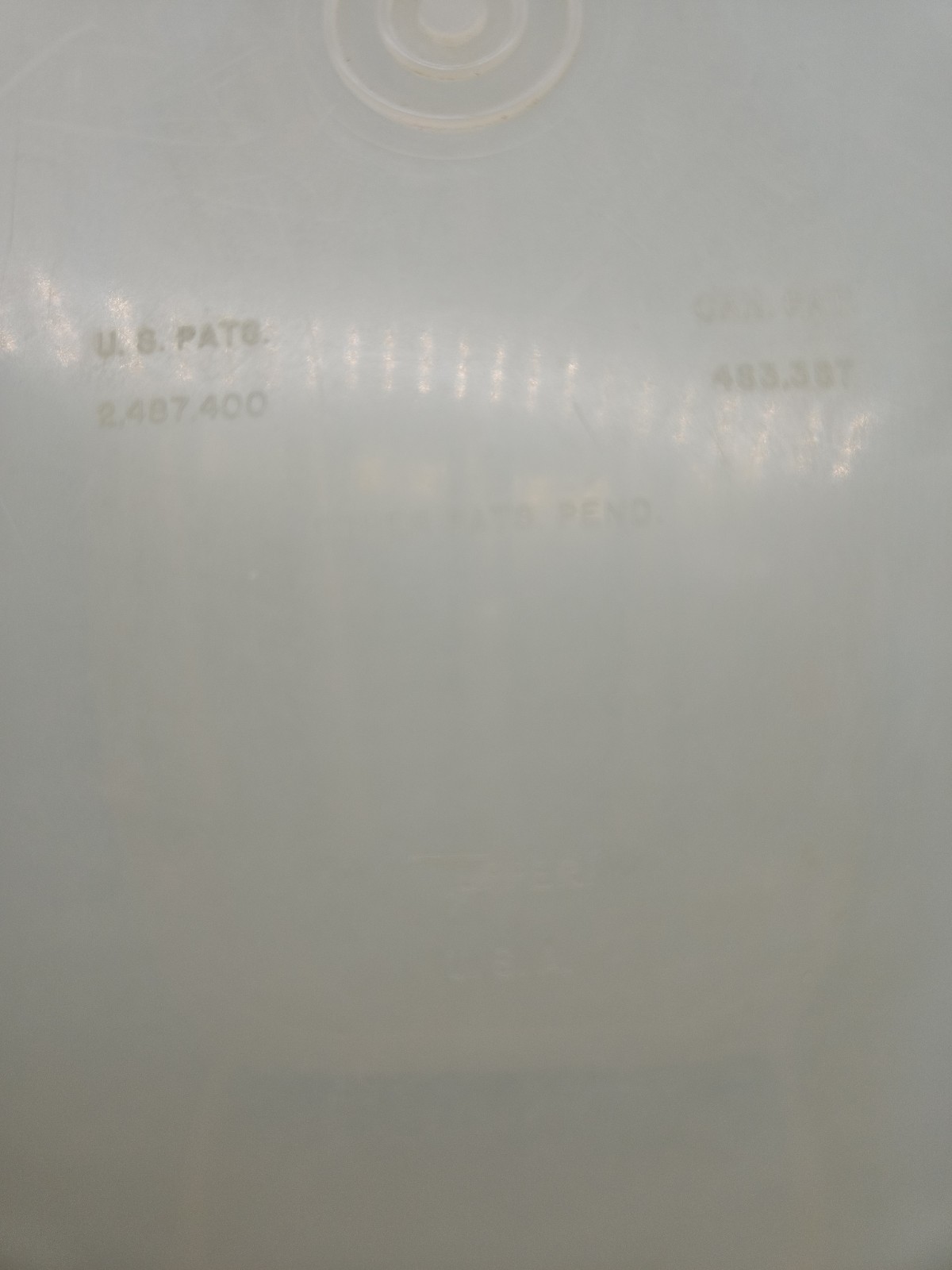 VTG 488 Tupperware Roast Flavor Saver Container Sheer White Oval with Lid & Rack
