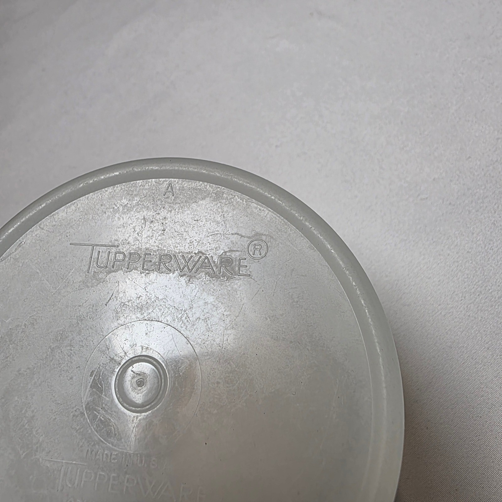 Tupperware Food Storage Container Small Translucent White 563-2 250-5 USA