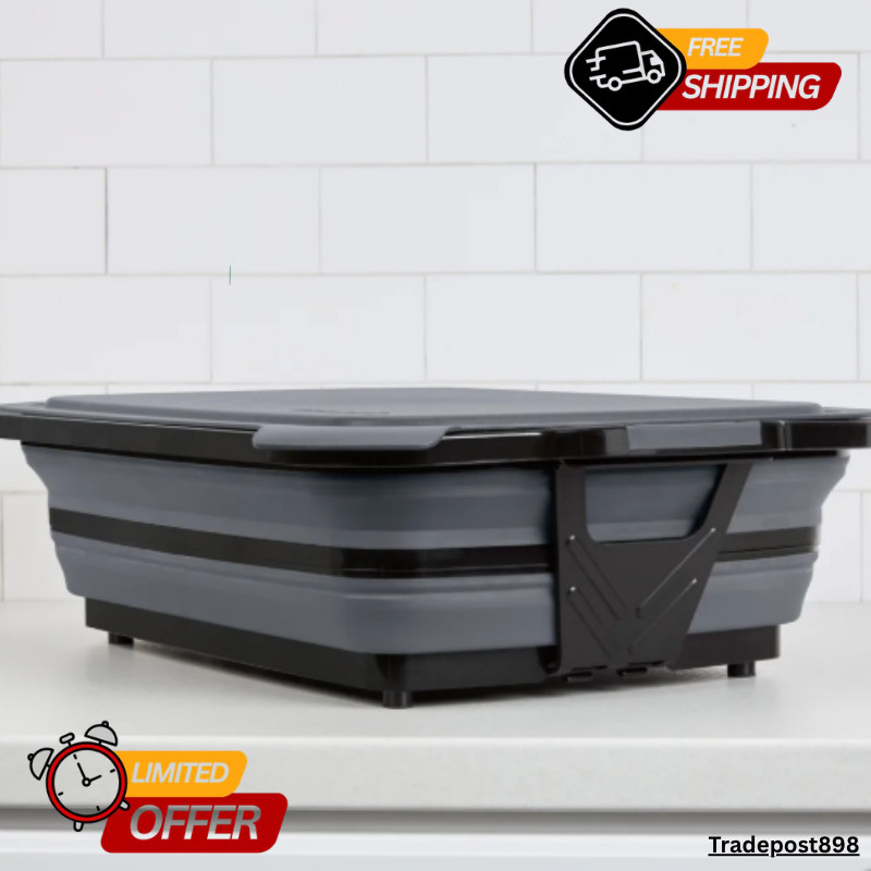 Cuisinart 4-in-1 XL Expandable Prep & Serve Tub w/ Removable Drain Port 4.6 Gal