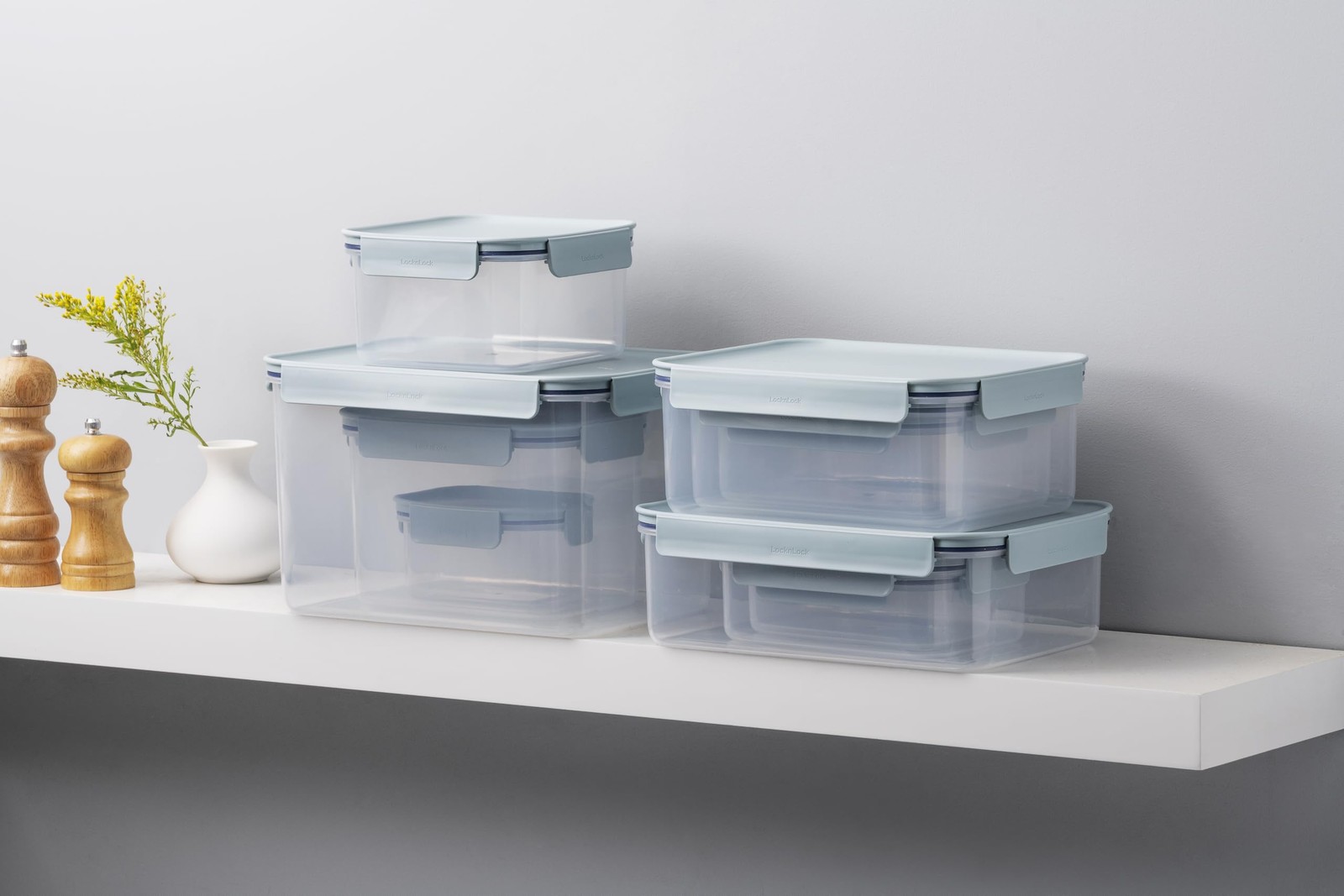 LocknLock Classic-Plus Plastic Food Storage Container | Airtight Plastic Food St