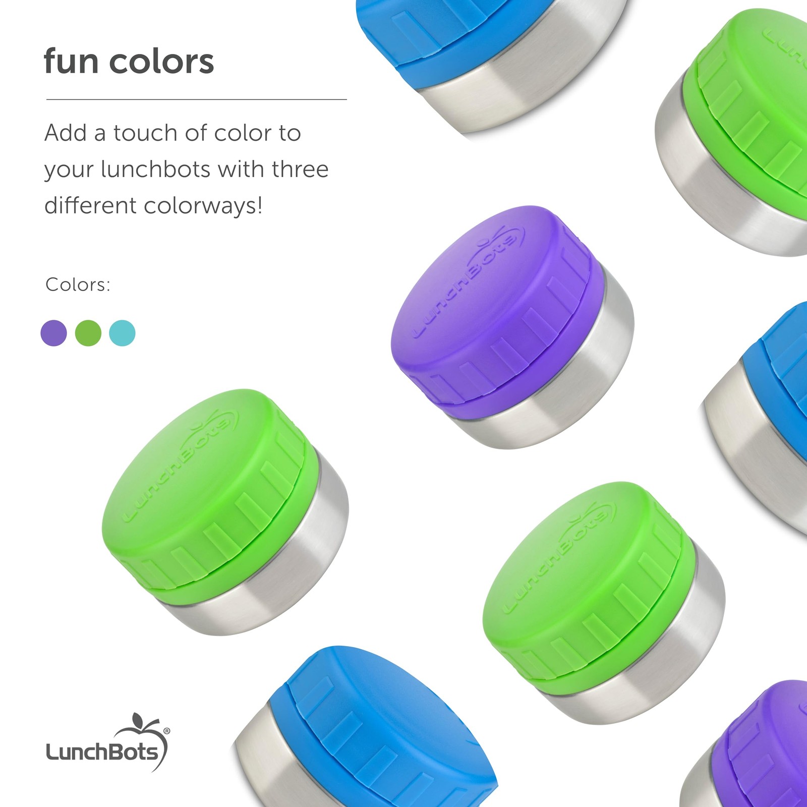 Leak Proof Stainless Steel Snack Containers 4 oz, Set of 2 Round Jars with Lids