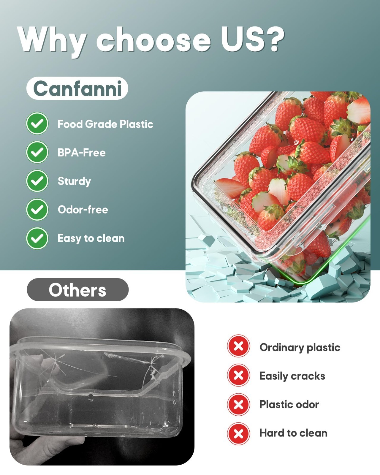 60 PCS Airtight Food Storage Containers Set, Leak Proof, BPA-Free, Microwave Saf