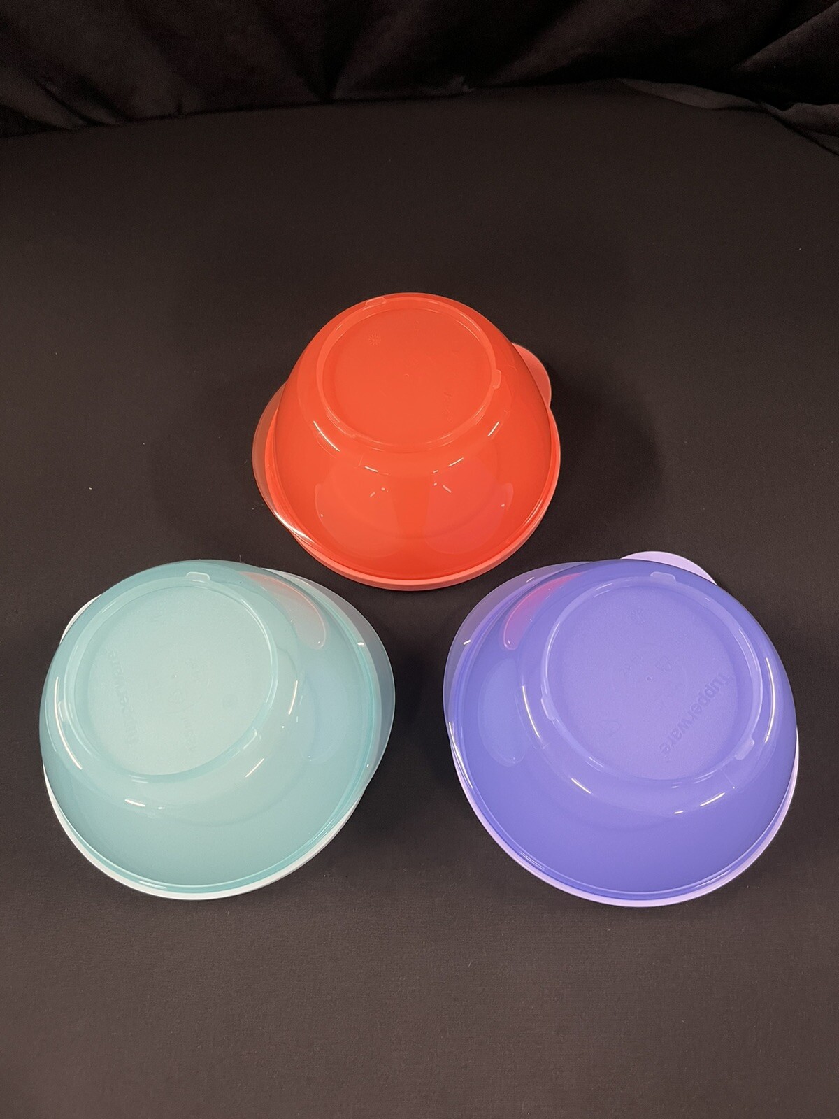 NEW Set Of 3 Tupperware Impressions Mini Bowls 14oz InterLocking Seal #6568A