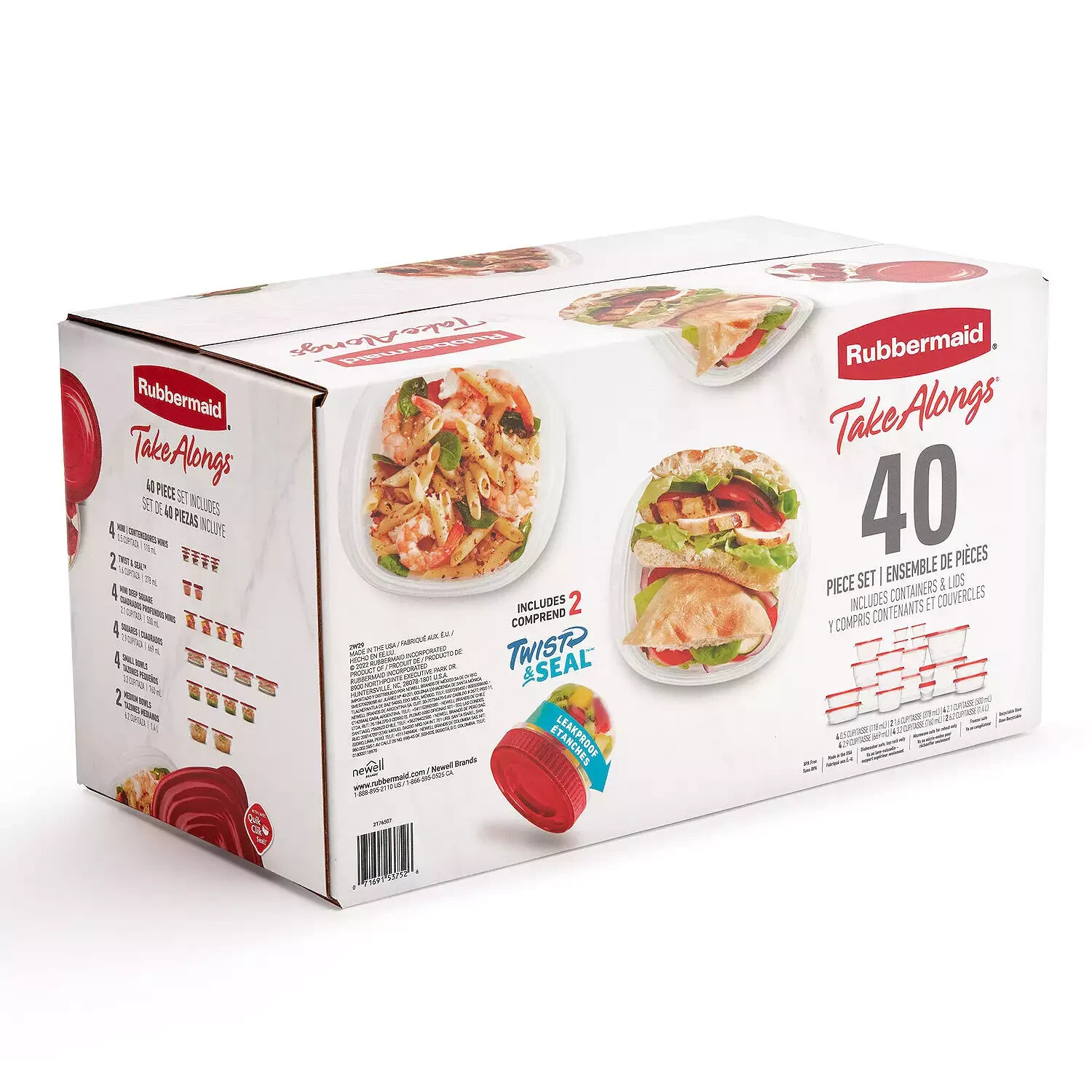 Rubbermaid TakeAlongs 40-pc. Food Storage Container Set