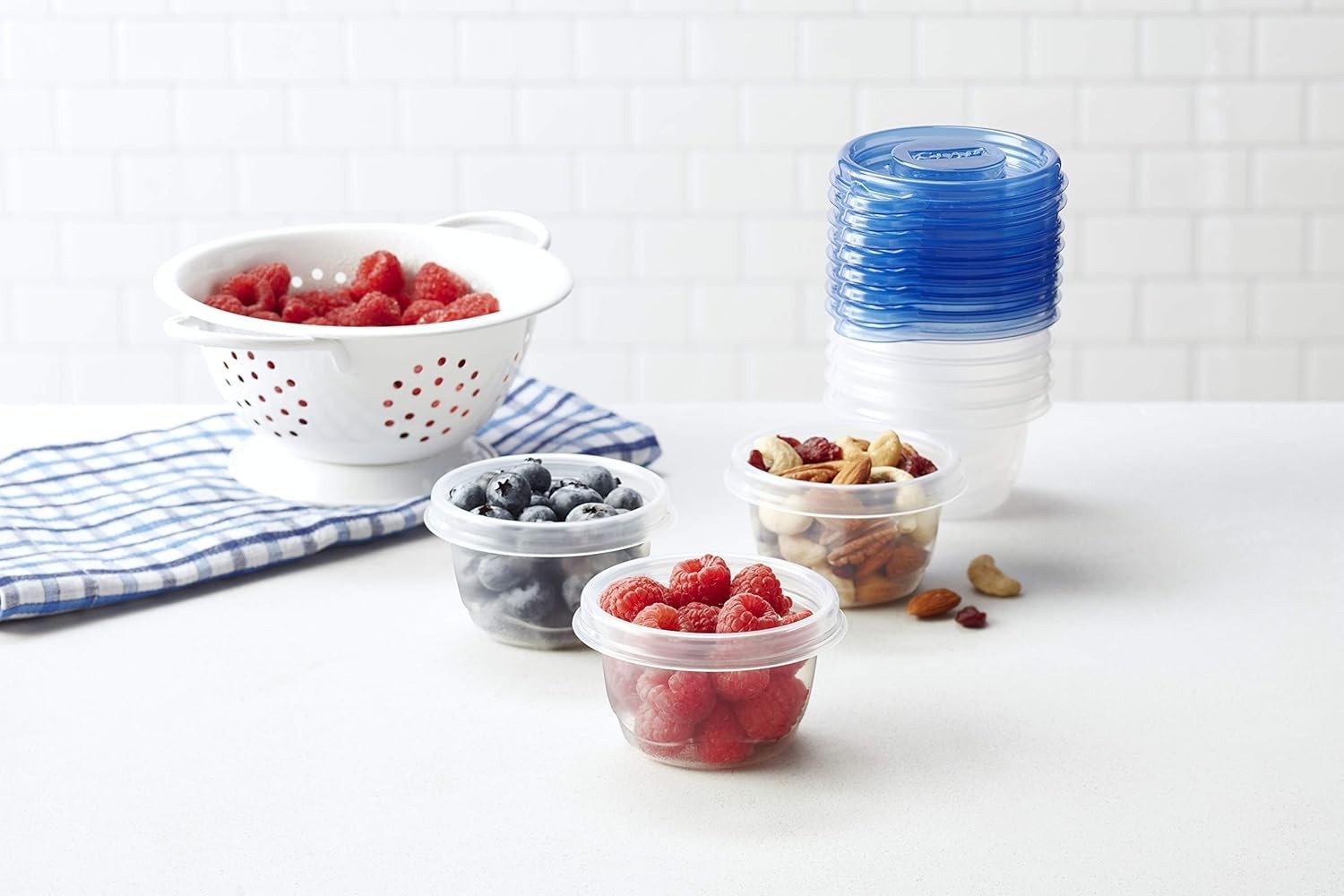 Compact Reusable Plastic Containers for Lunch, 4 Oz, 12 Pack