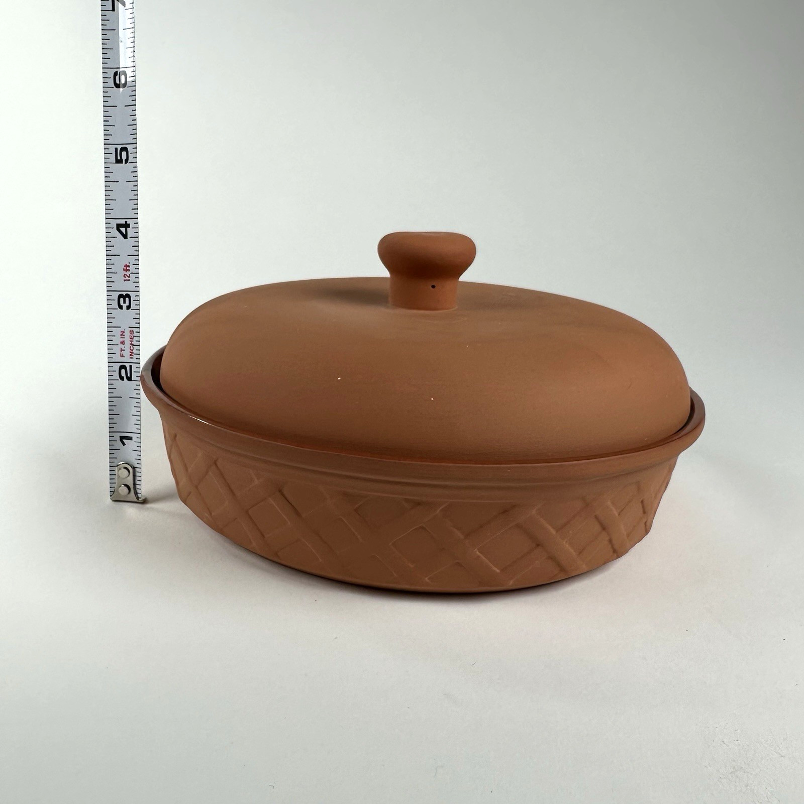 Fox Run Terra Cotta Tortilla Warmer Microwavable Glazed 6.5″ Interior Width 3943