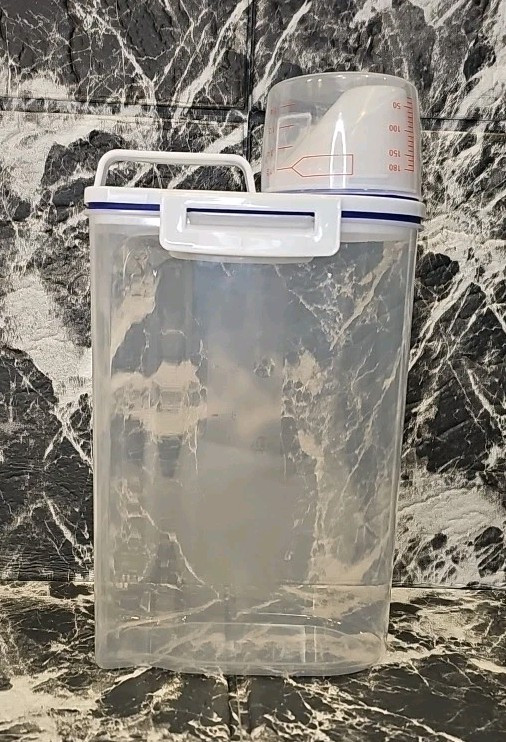 TBMax Storage Bin Rice Cereal Pet Food Dispenser with BPA Free Plastic  Airtight