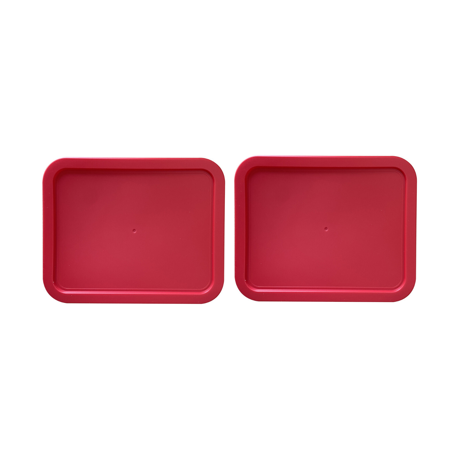 Replacement Lid for 6-CUP Pyrex Cover Rectangle (6.75″ x 8.75″) RED (2-Pack)