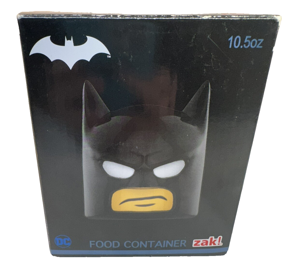 Batman Head Food Container With Lid Scowling DC ZAK! Loot Crate Exclusive 2017