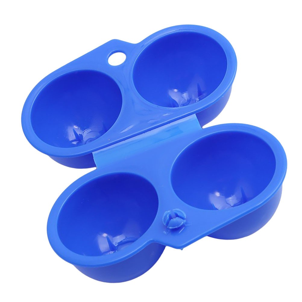 2 Pcs Shockproof Eggs Box Storage Camping Container Carrier for Travel