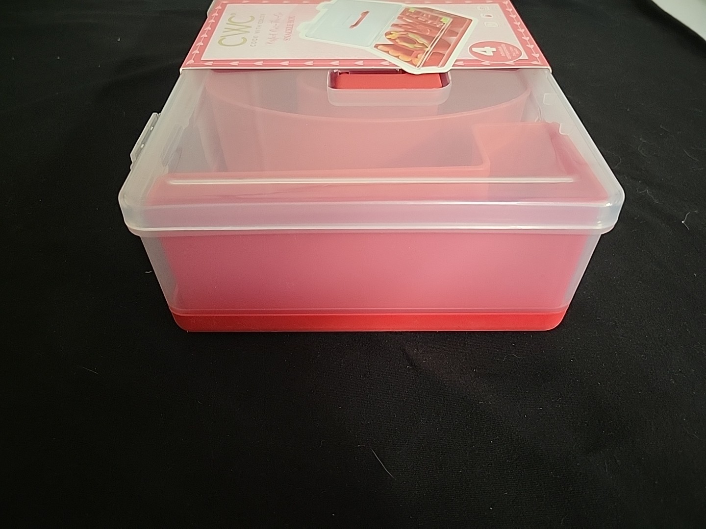 Cook With Color Red Love On The Go Snackle Box Brand New