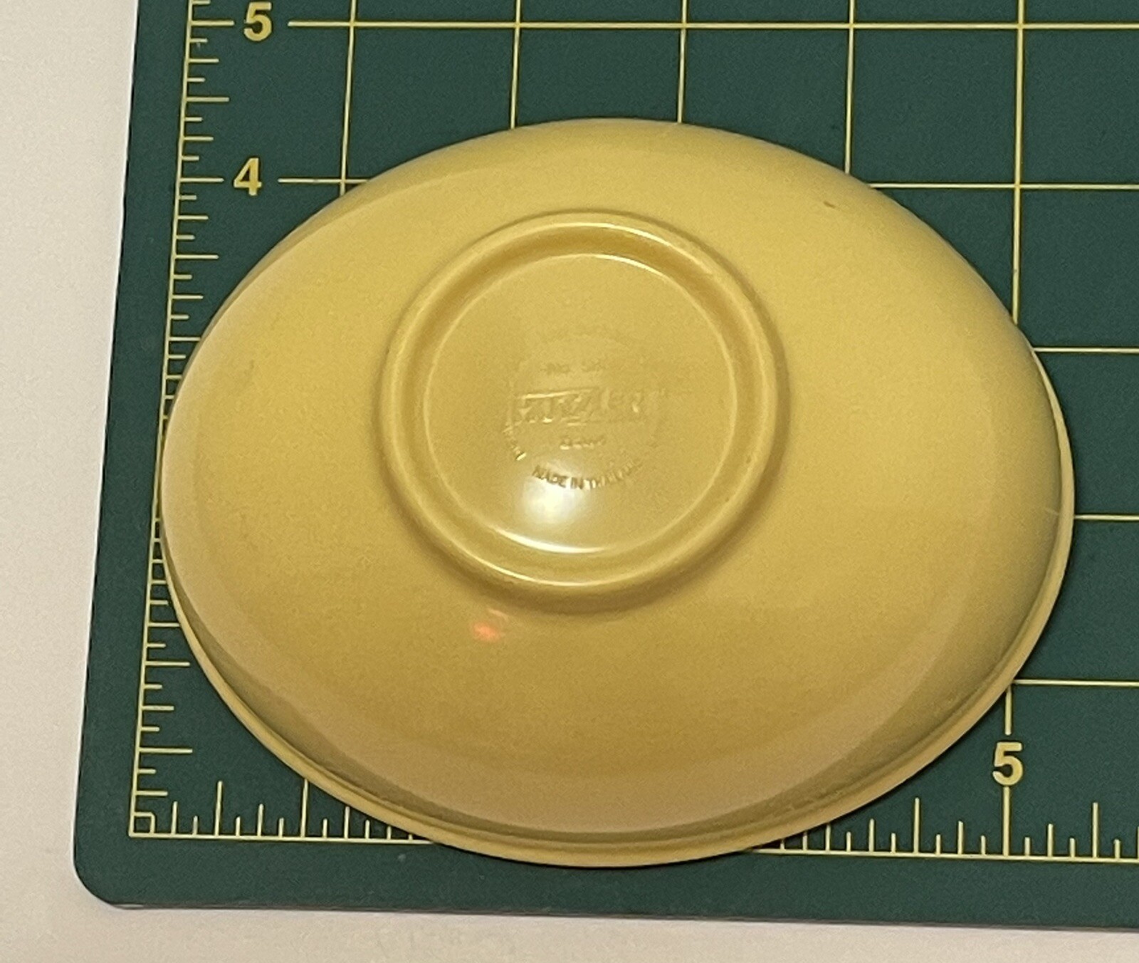 Hutzler Yellow Oval Elliptical Bowl 4″ x 5.25 Melamine Baking Measuring