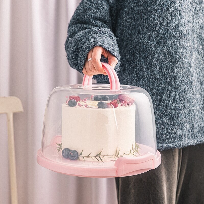 Cake Keeper Clear Storage Case protector bag Portable Carry Box Container
