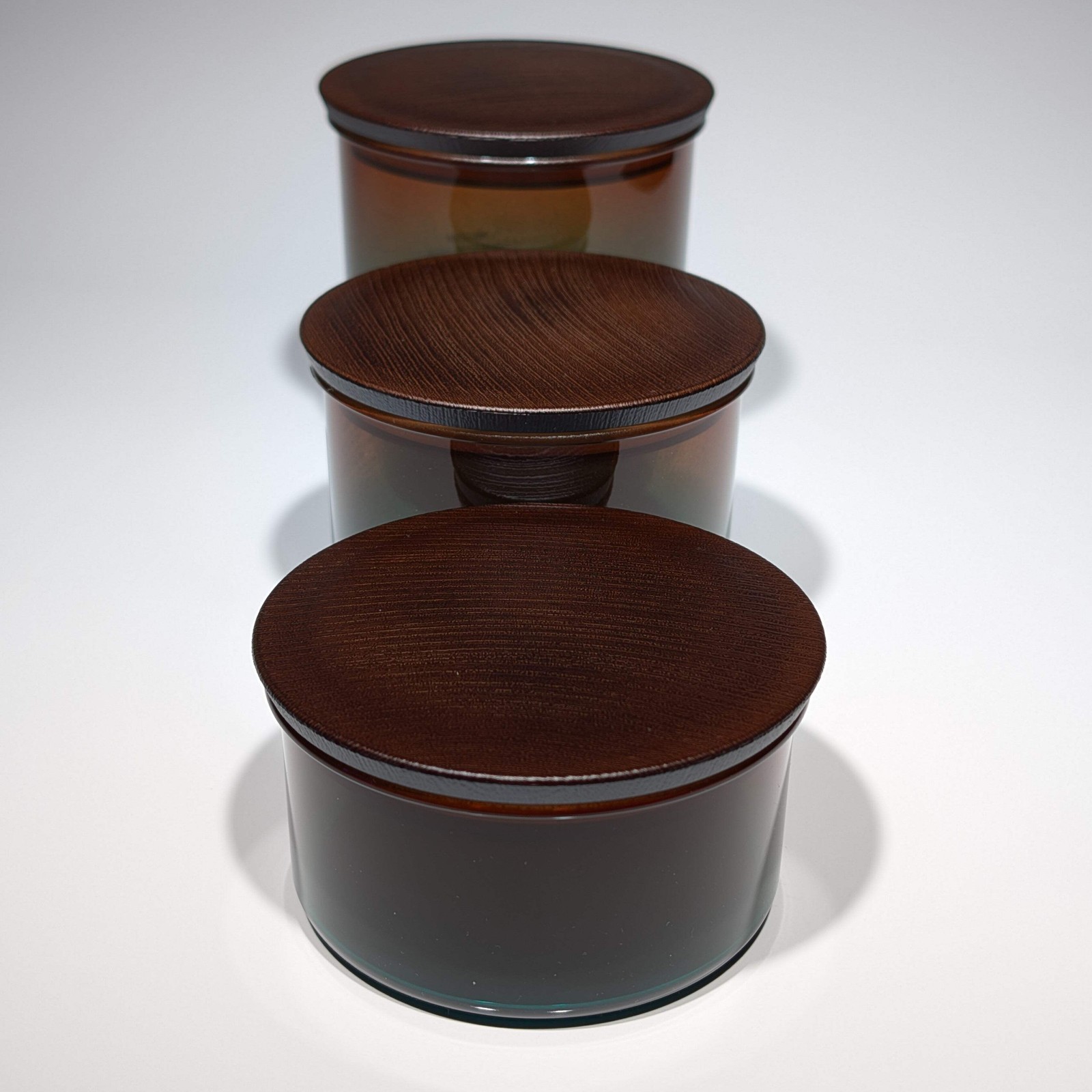 Gradient Round Storage Jar Brown Blue – Japanese Kitchen Storage