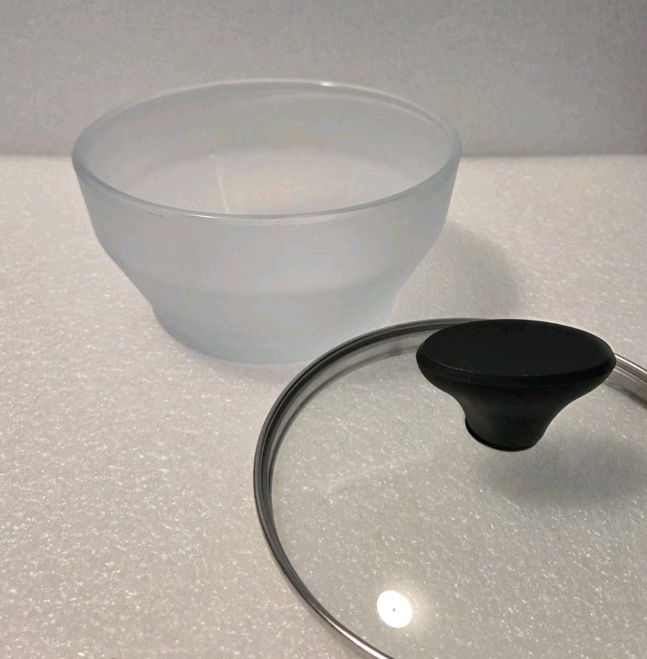 Anyday 8-Cup Microwave Cookware & Glass Container, Frosted Blue