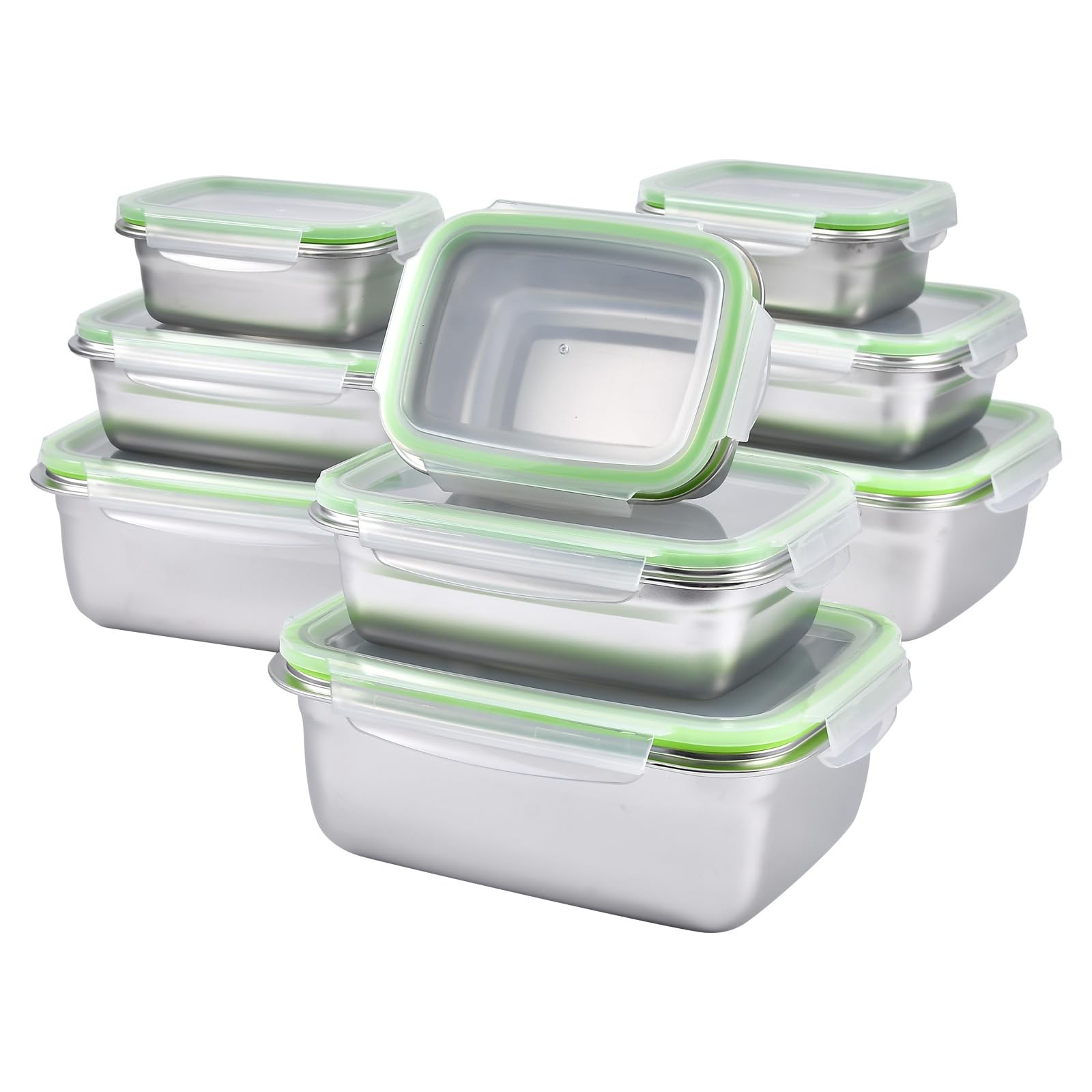 UPTRUST Stainless Steel Food Storage Containers | Leak Proof & Airtight Lids | S