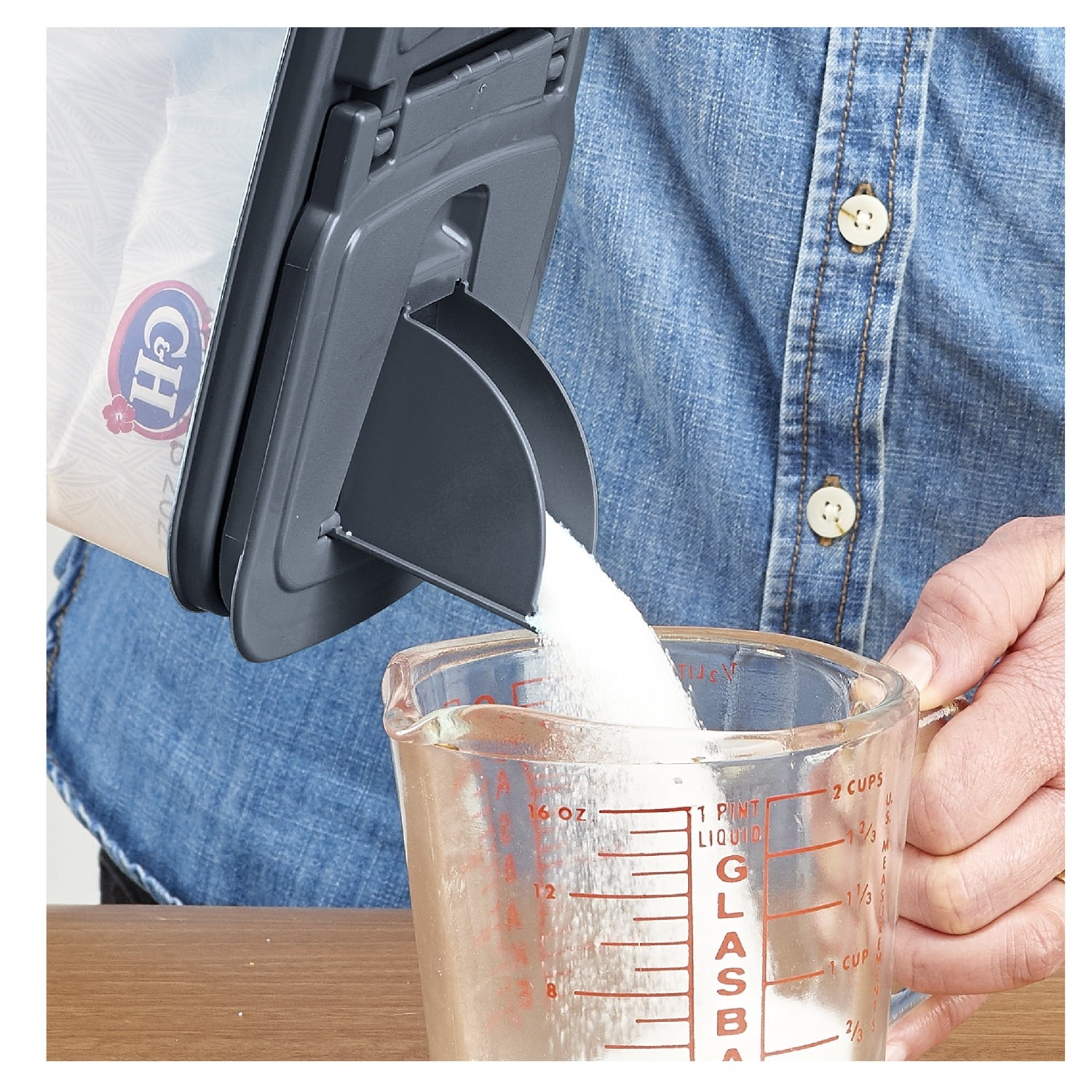 (2 pack) 3.5 QT Plastic Food Dispenser, Clear with Gray Lid (1 Each)
