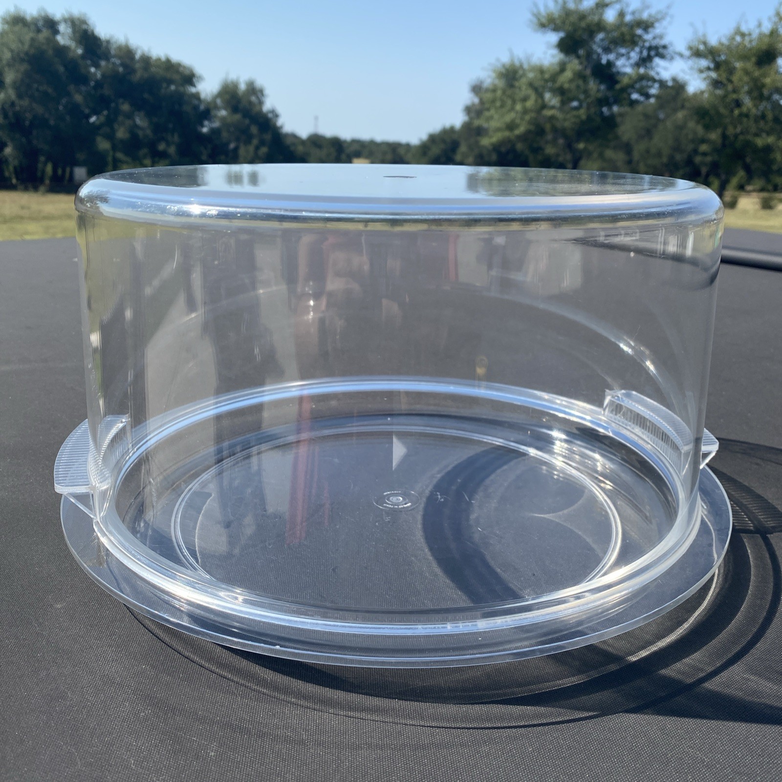 Precidio ~Clear ~Cake~Dessert~Container~Melamine~Plate With Dome~Round~Durable
