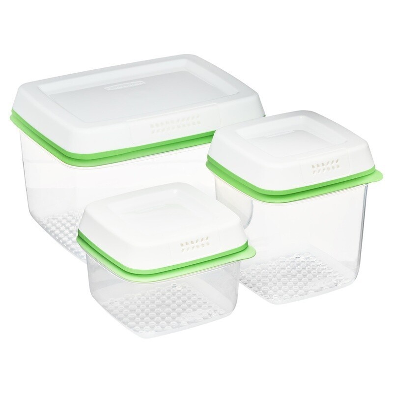 Produce Saver Food Storage Containers 6-Piece Set Freshness Keeper Airtight New