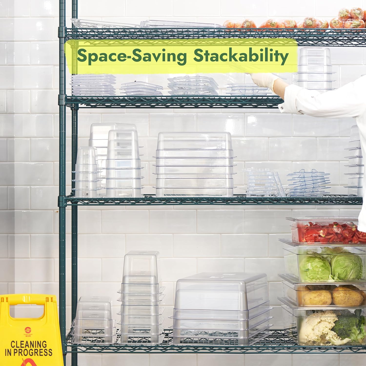 6-Pack 1/6 Size 6″ Deep NSF Polycarbonate Food Pans | Dishwasher & Freezer Sa…
