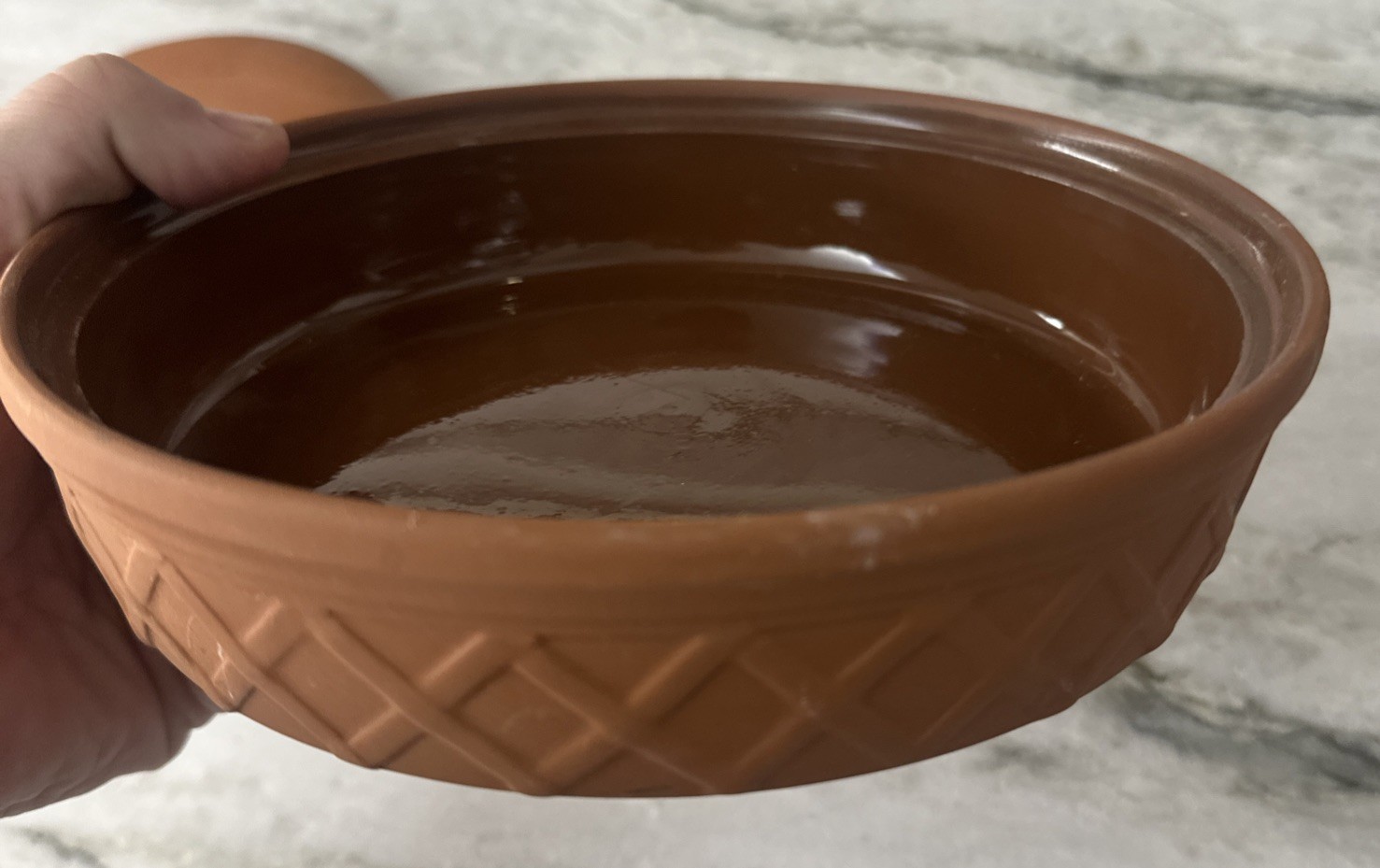 Fox Run Microwavable Terra Cotta Tortilla Warmer Glazed Interior 8”