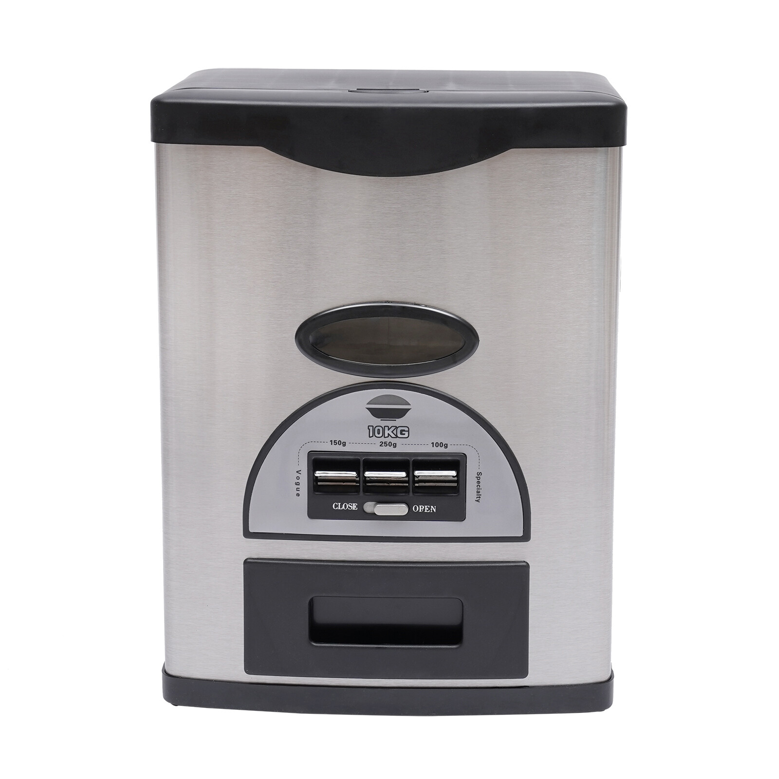 10kg Automatic Rice Dispenser Sealed Stainless Steel Rice Container Storage