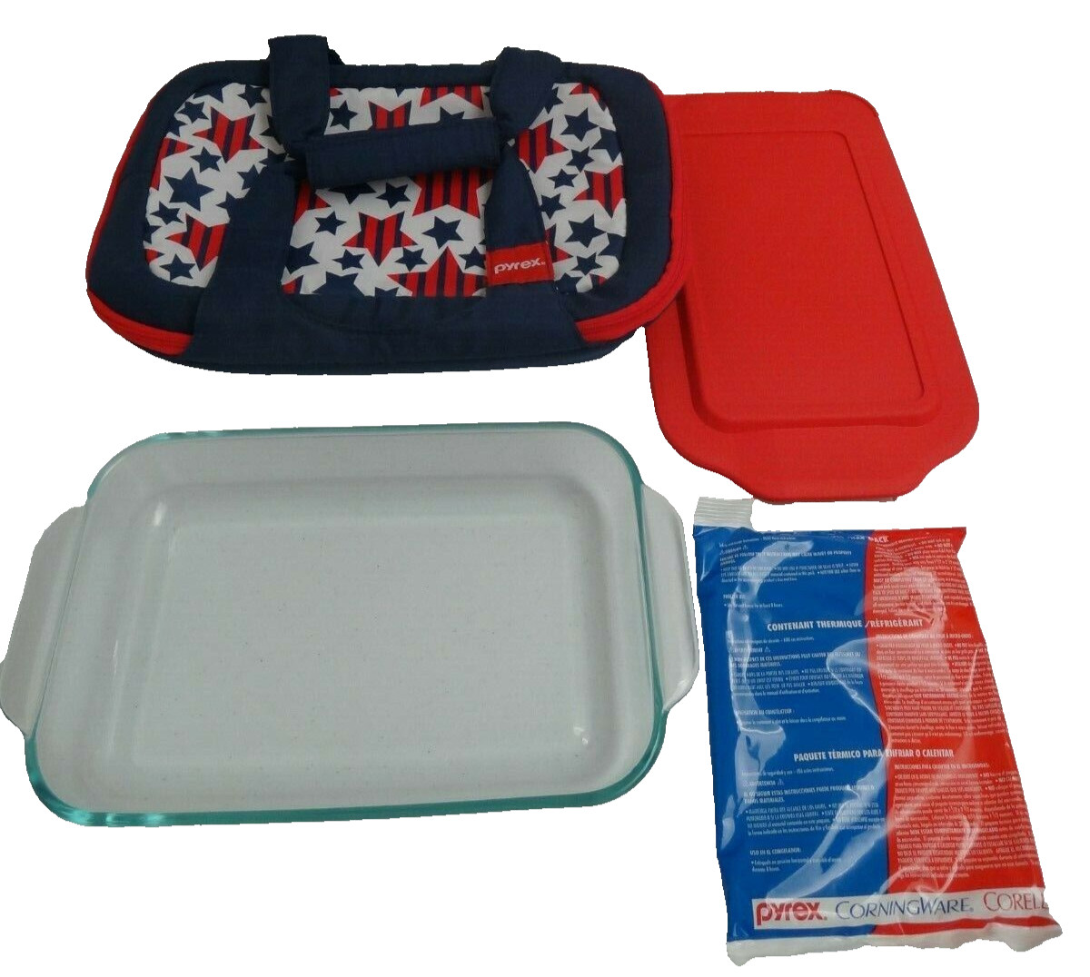 PYREX American Patriotic Thermal Insulated Casserole Carrier & Food Container