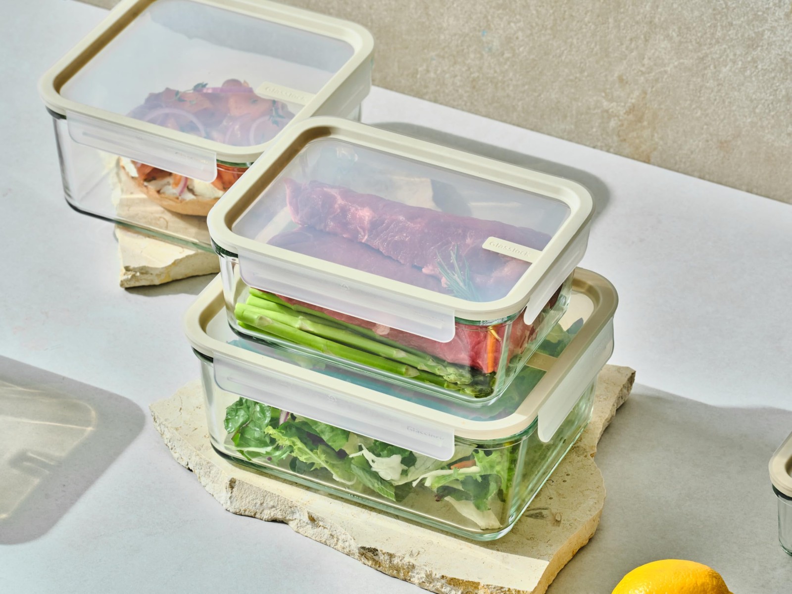 Sens 24Pcs Glass Food Storage Set – Airtight & Leakproof, 8 Different Sizes, …