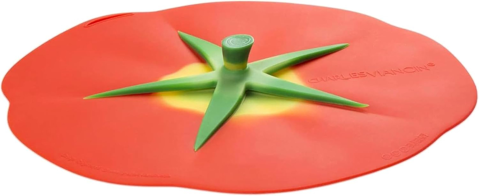 – Tomato Silicone Lid for Food Storage and Cooking – 8”/20Cm – Airtight Seal on