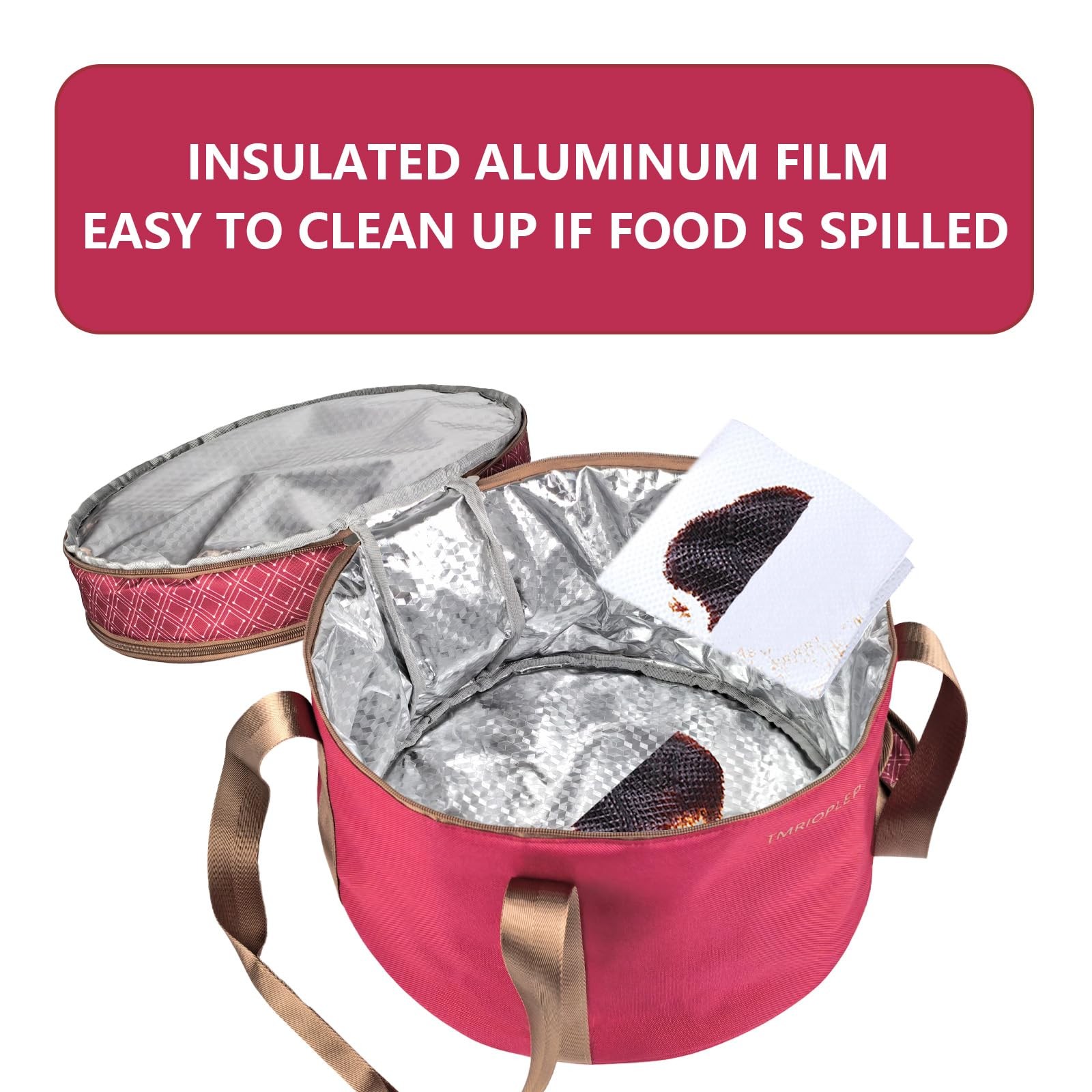 2 Pack Pie Carrier with Lids and Handles, Loadable Cupcake or Pizza Storage C…