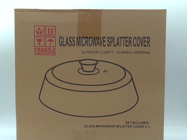 KVZKVZ 10Inch Glass Microwave Splatter Cover – BPA Free, Steam Vent Holes