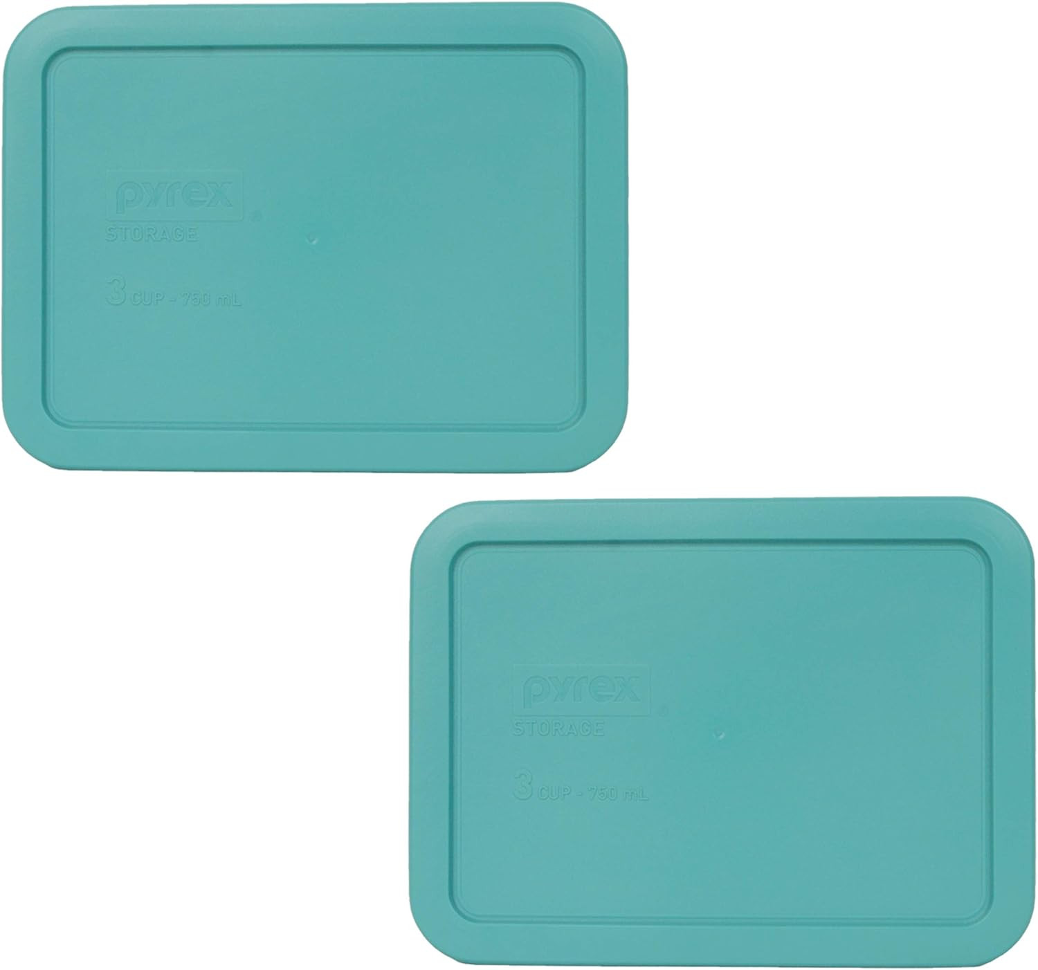 7210-PC 3 Cup Turquoise Food Storage Replacement Lid (2-Pack) – Made in USA