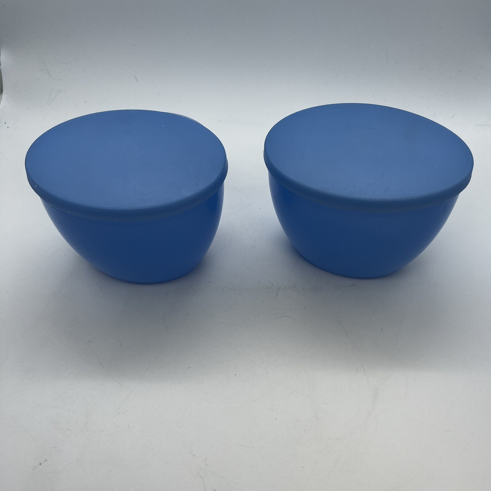 Tupperware Open House Chip ‘N Dip Serving Bowl Complete 3Pc Set 4624A-1 BLUE