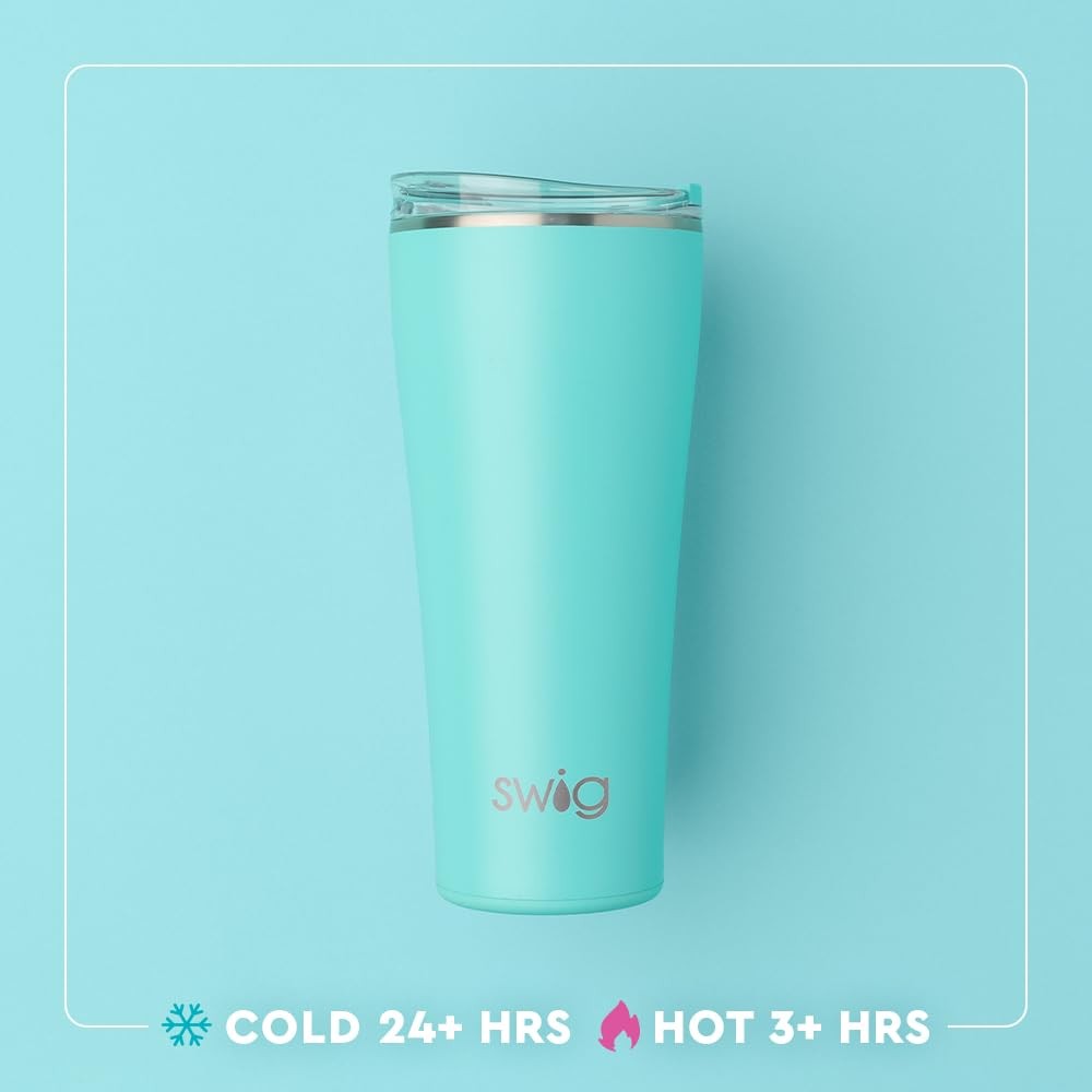 Swig Life 32Oz Insulated Tumbler Travel Coffee Tumbler Lid Cup Holder Friendly