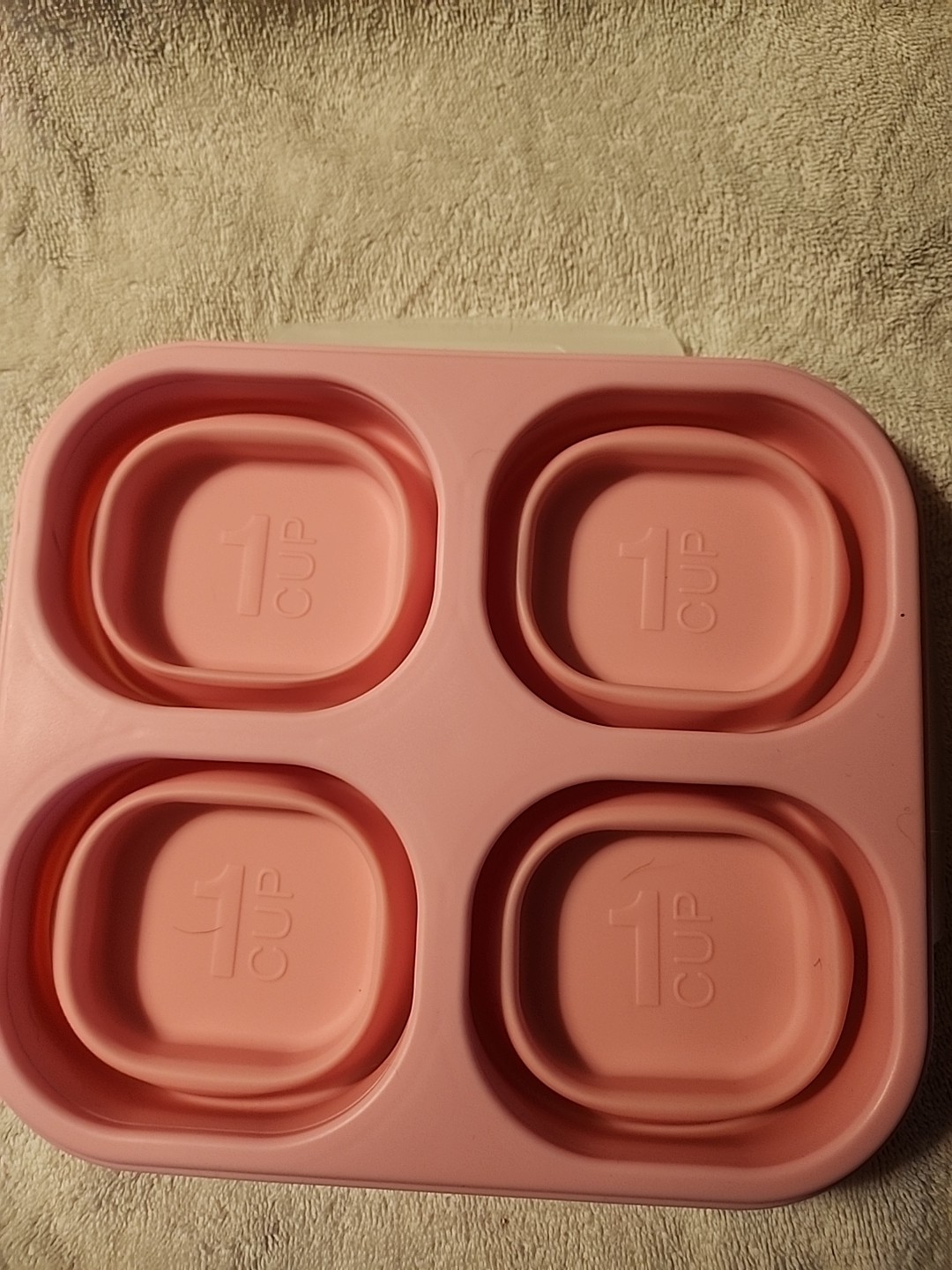 Crofton Portion Perfect Collapsible Meal Kit Pink 4- 1 Cup Compartments