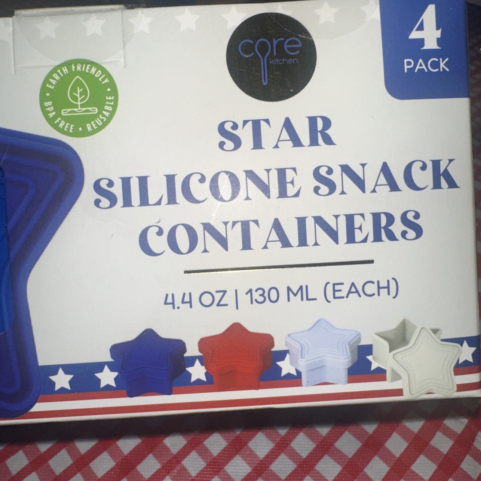 4 Pack 4.4oz Silicone Snack Container for , Reusable Silicone Food Storage Con..