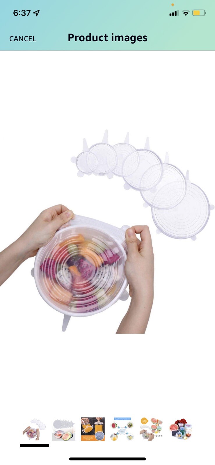Set Of 12 Kitchen Microwave Oven Freezer Safe Silicone Stretch Lids reuseable