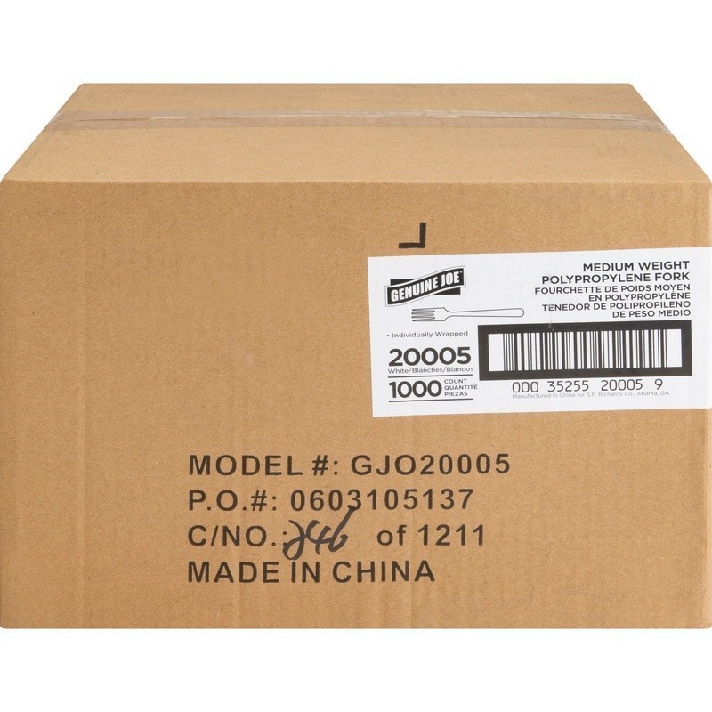 Disposable Medium Weight Forks Individually Wrapped 1000 Count Catering Events