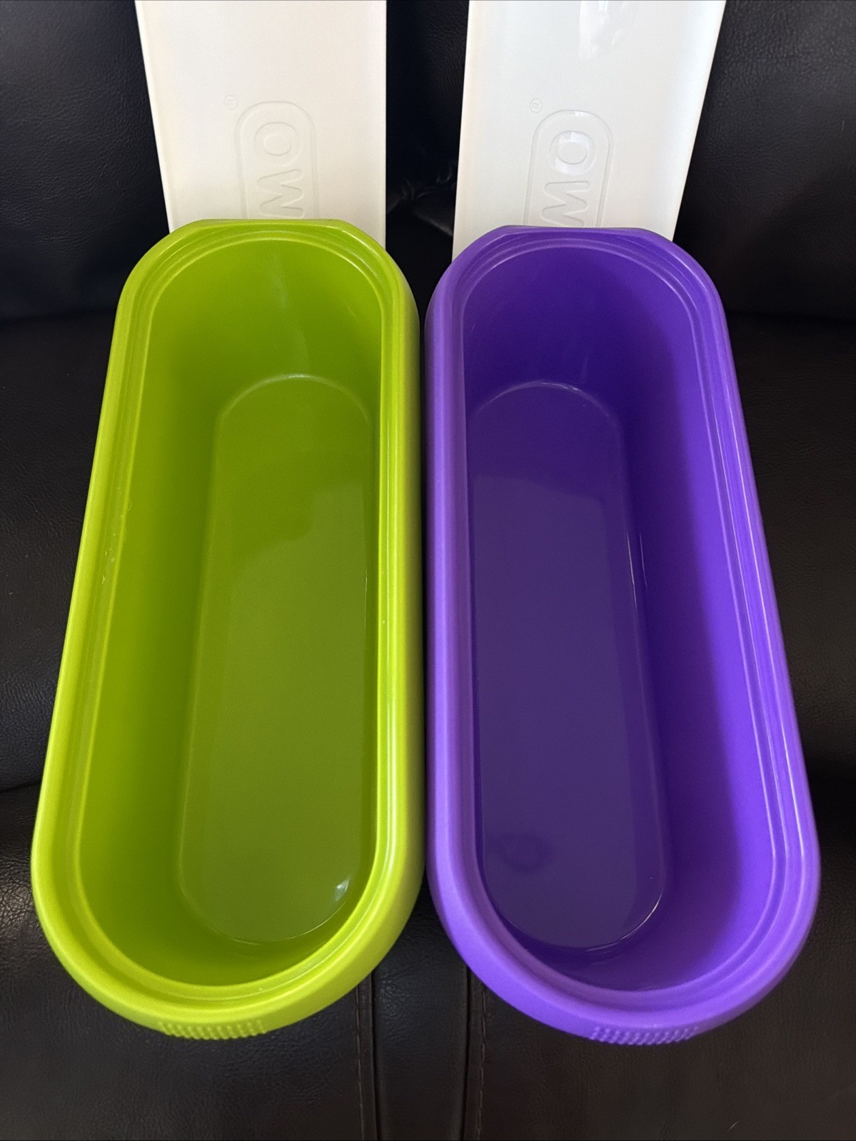 Set of 2 SUMO Homemade Ice Cream Containers (1.5 Qt Each) Purple & Green
