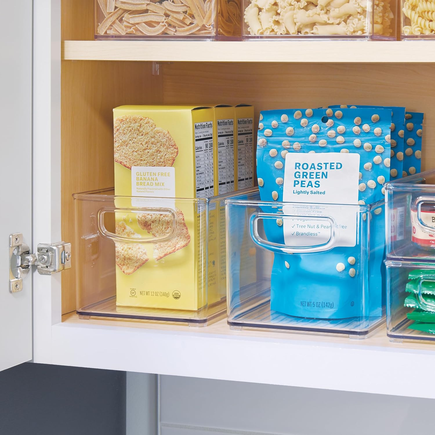 Stackable Clear Plastic Bin | Kitchen Organizers and Storage, for Fridge and Pan