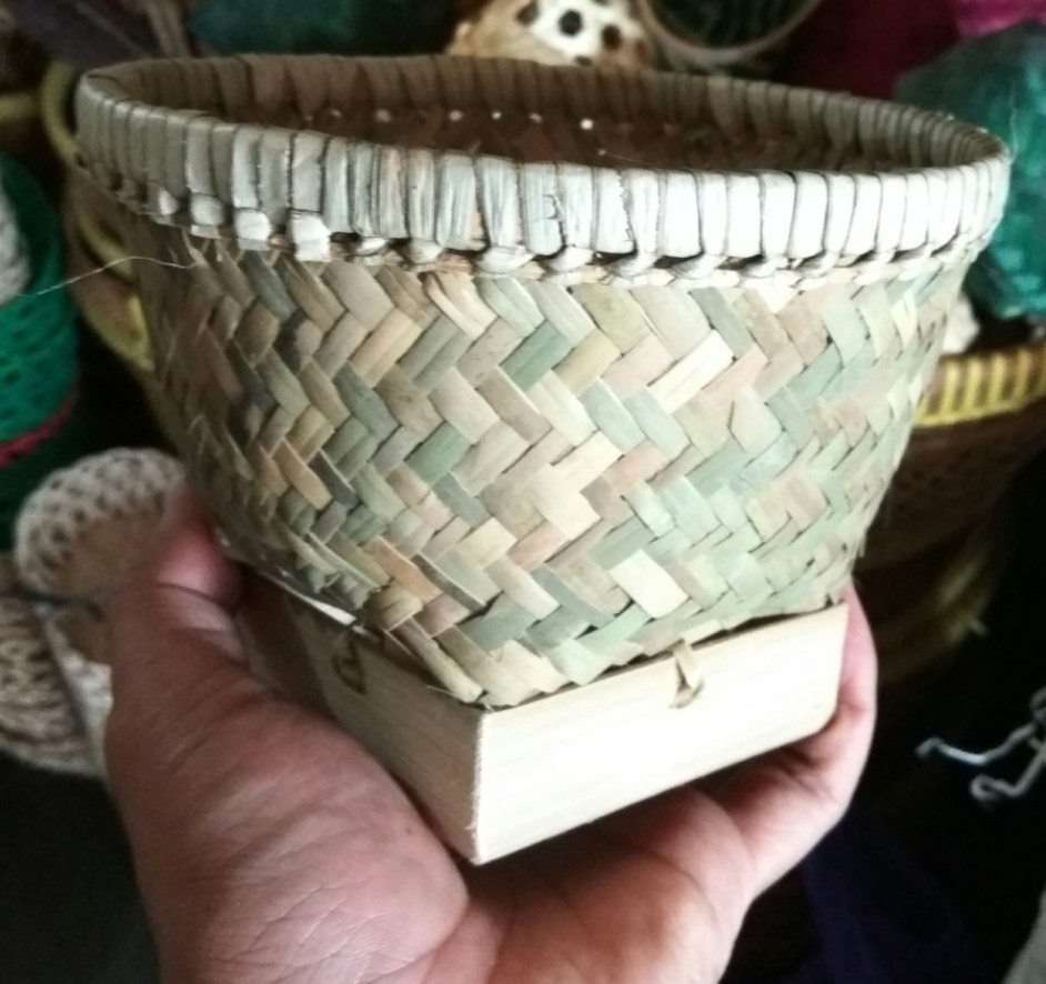 Sticky Rice Basket Serving Bowl Bamboo Steamer Kratip Container