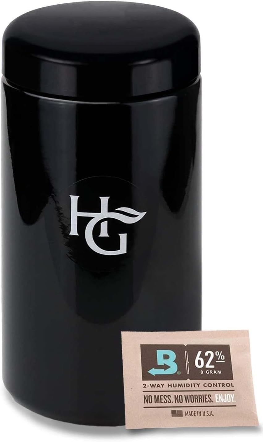 Elegant 500ml Airtight Jar – Travel-Friendly UV Coated Smell Proof Container