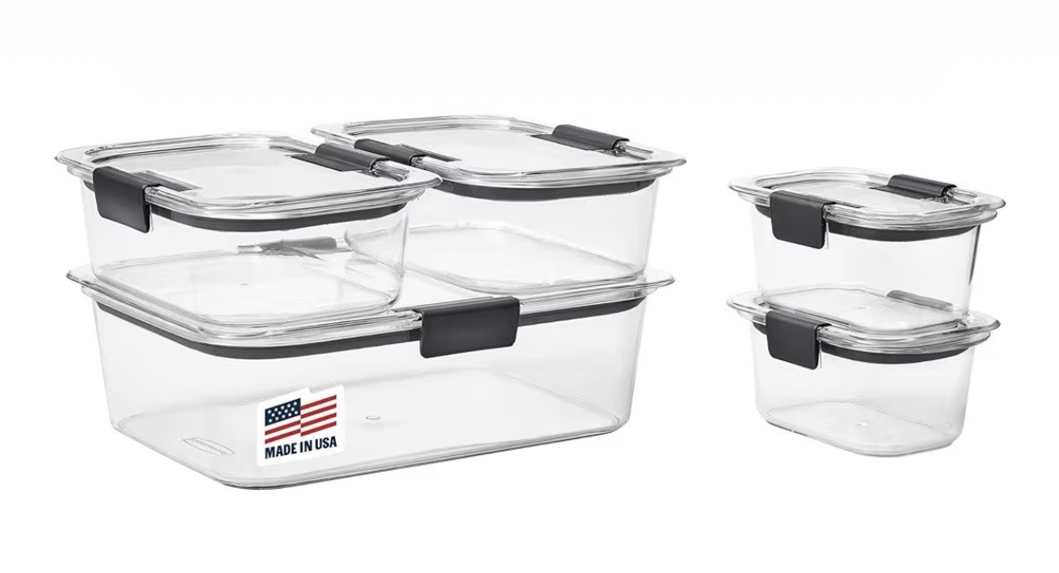 Set Of 5, Food Storage Containers (10 Piece)