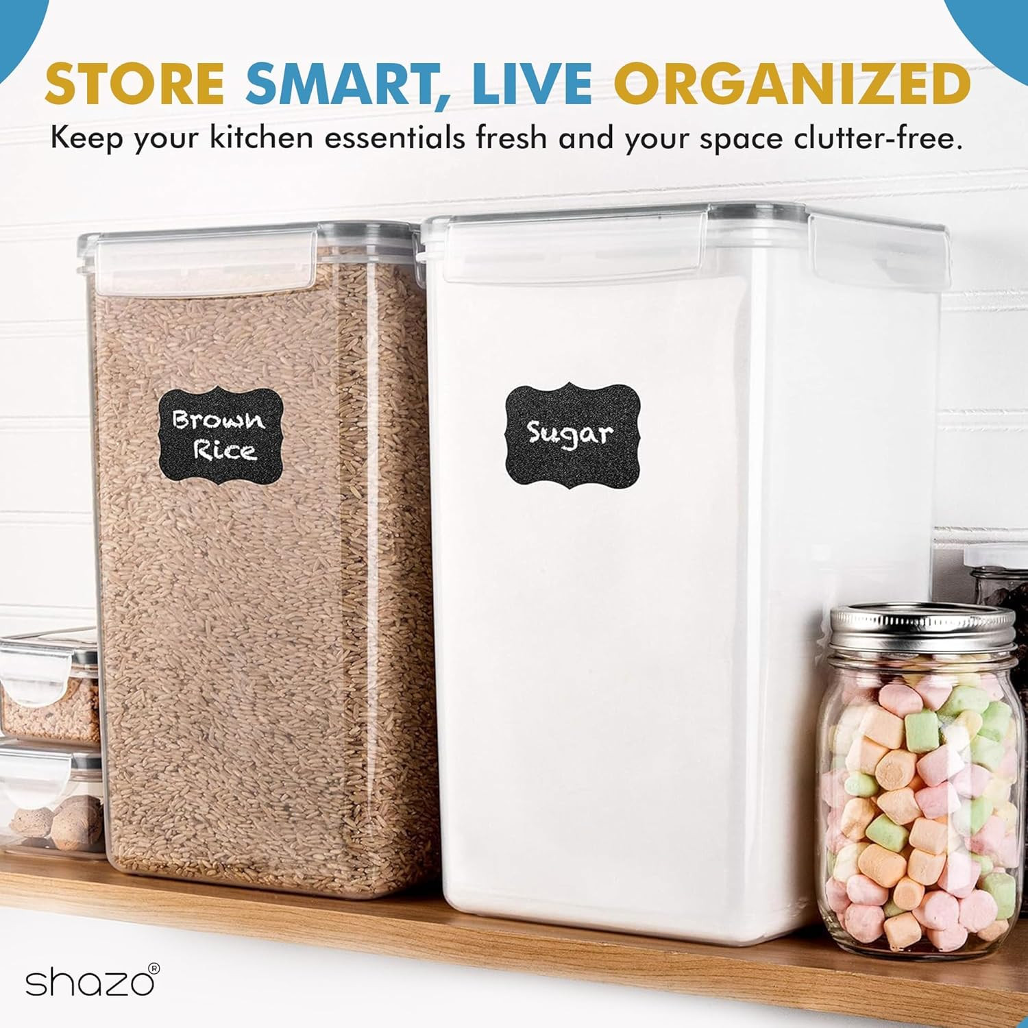 2 PC (9.5L | 321 Oz) Extra Large Bulk Food Storage Containers with Airtight Lids