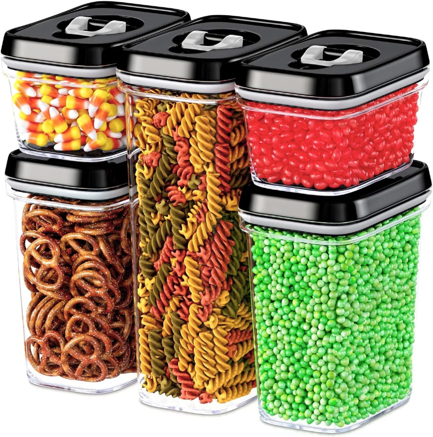Airtight Food Storage Containers with Lids – 5 Piece Set – Kitchen Accessories