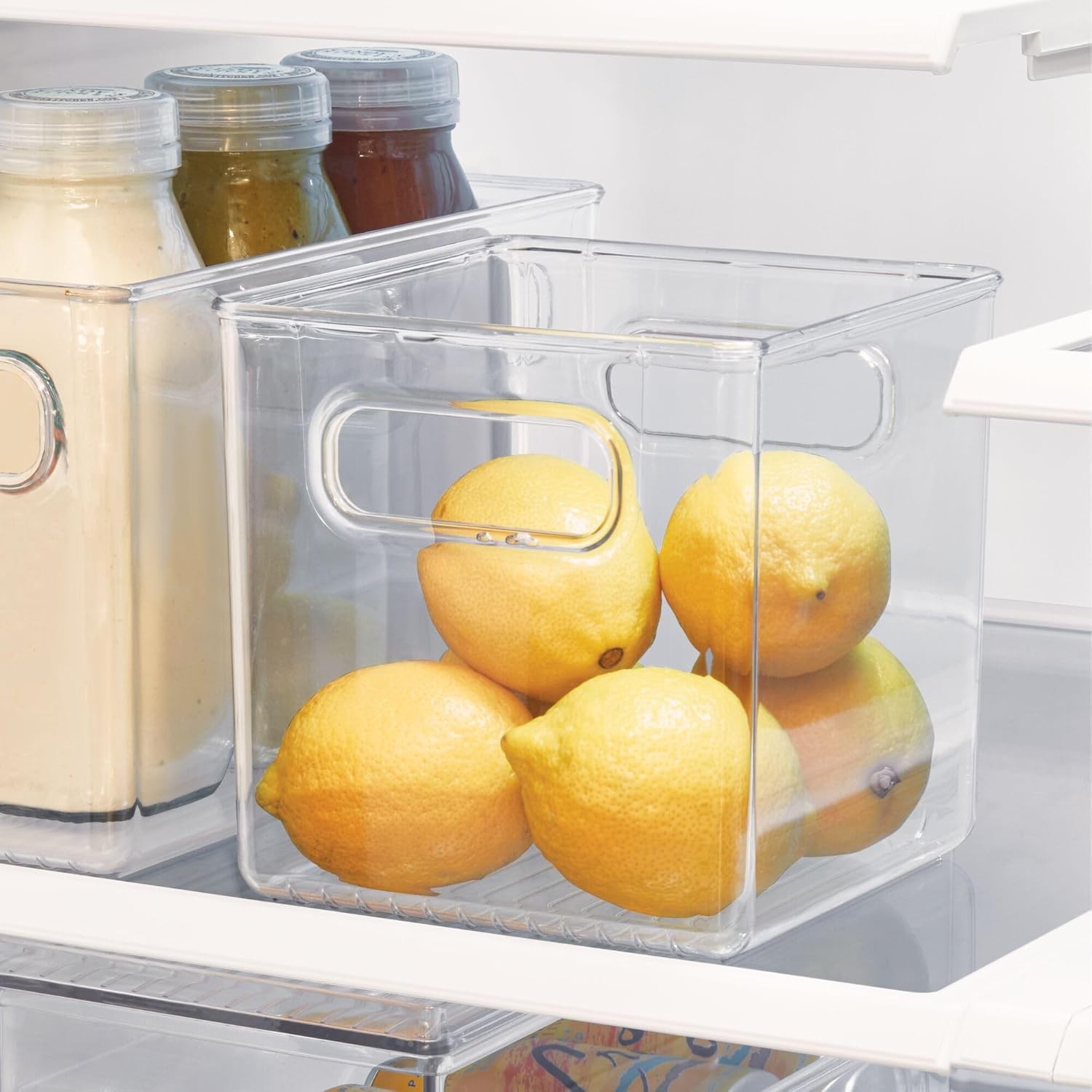 iDesign Pantry Storage Bins with Handles – Cube Organizer