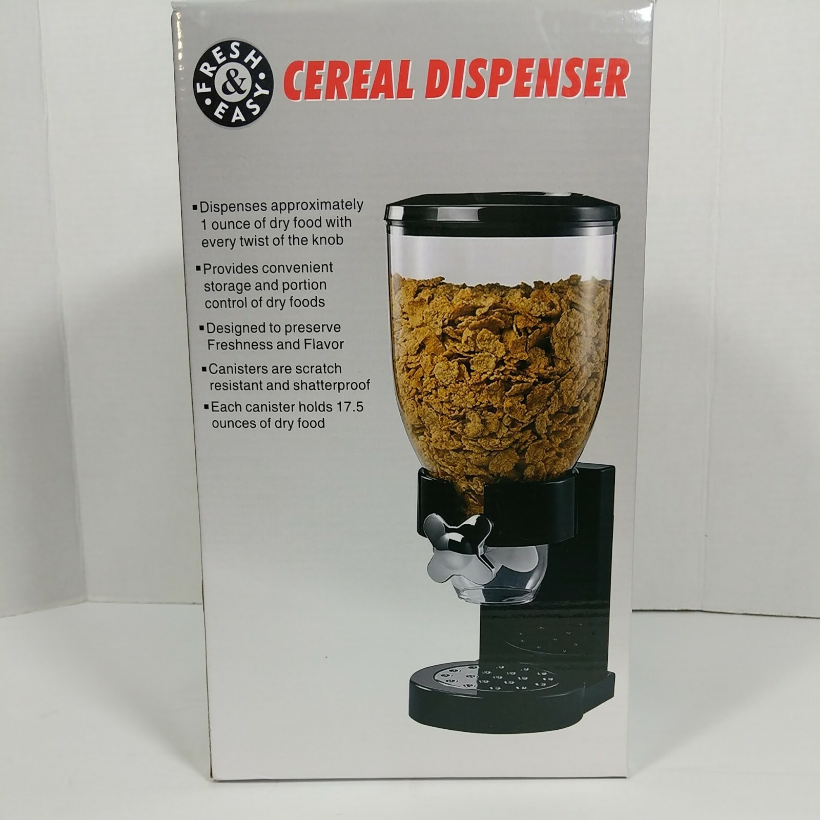 Cereal Dispenser / dry food 17.5 ounce! Brand New In The Box!!!