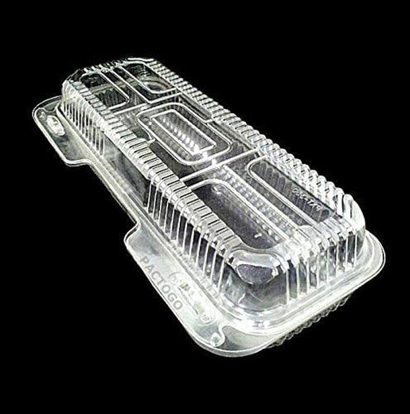 Clear Plastic Hinged Take Out/Sub & Hoagie Container 12″ X 5″ #PXT350 (25)