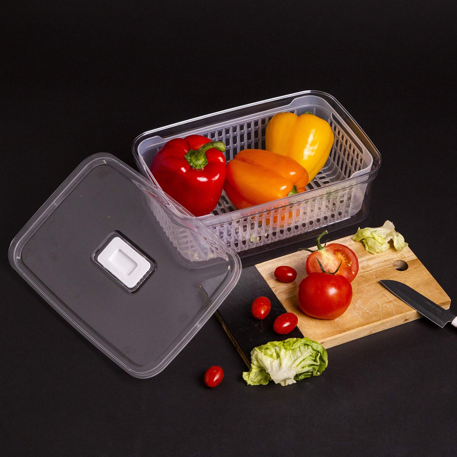 BINO | Produce Saver – 15.2 Cup/3.6L | Fridge Storage Containers for Cup